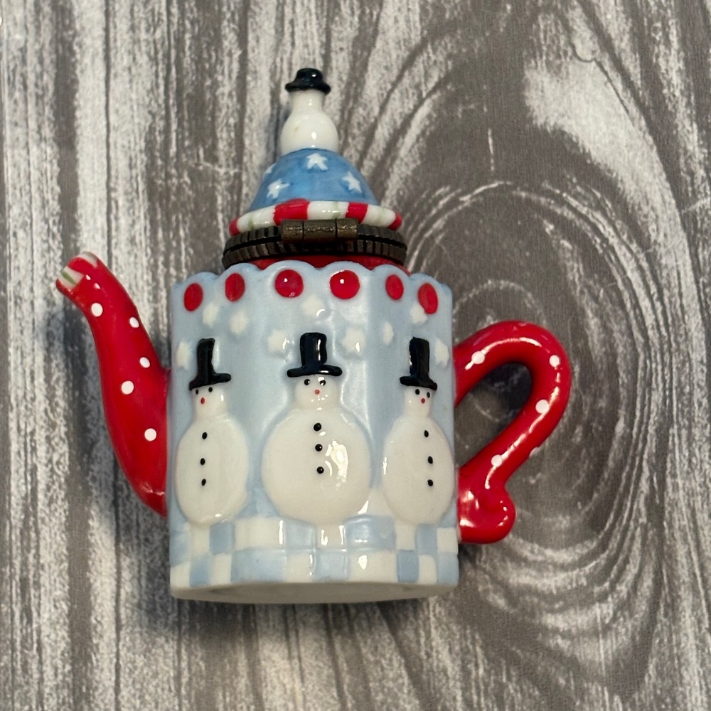 Set of Four Mary Englebreit Teapot Trinket Boxes - Picture 6 of 9